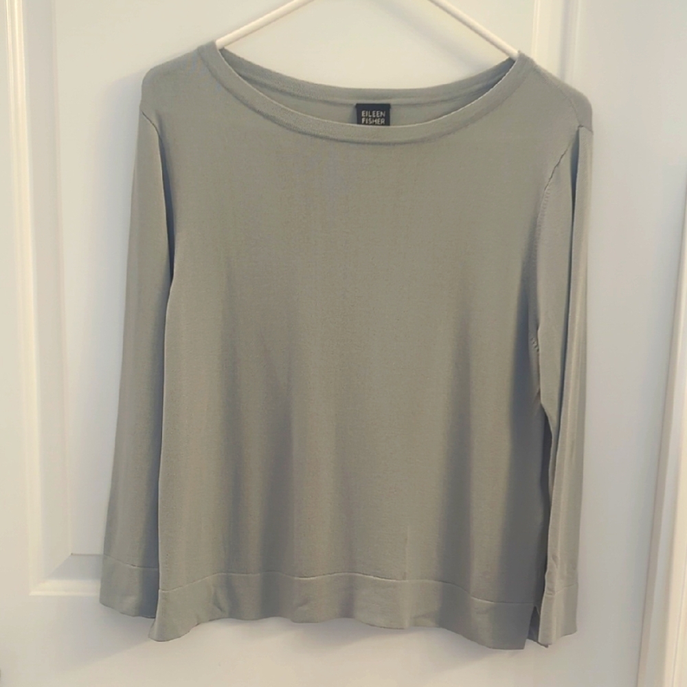 Eileen Fisher Elegant Gray Top